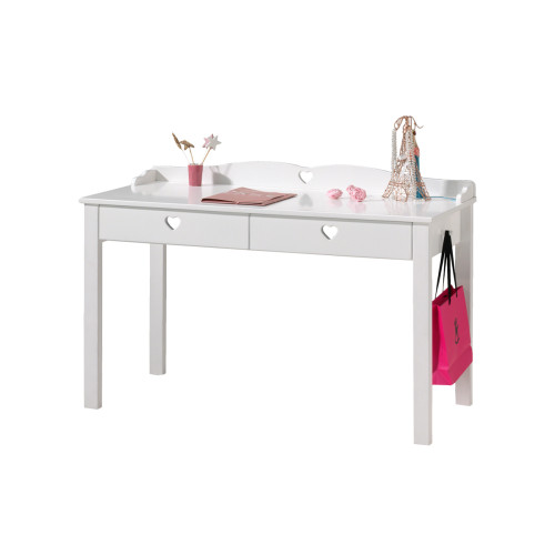 Vipack - Bureau Amori - Blanc - Bureau et table enfant Blanc