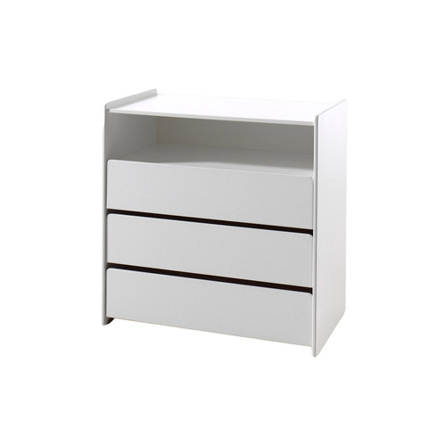Vipack - Commode 3 tiroirs Kiddy - Blanc Vipack  - Commode blanche Commode