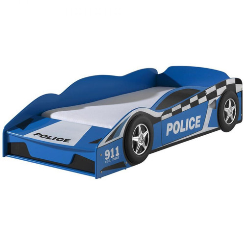 Vipack - Vipack Funbeds Lit junior voiture de police - Cadres de lit Bleu