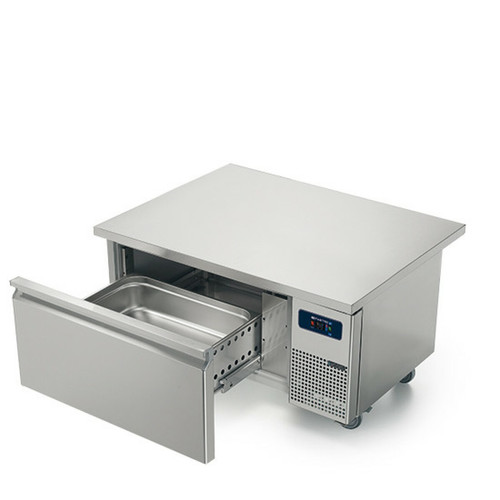 VIRTUS GROUP - Soubassement freezer avec 1 tiroirs GN 2/1 h150 mm pour appareils de cuisson 900 mm, l:1200 mm- Virtus VIRTUS GROUP  - Refrigerateur tiroir
