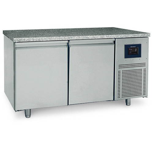Réfrigérateur américain VIRTUS GROUP Table Réfrigérée Pâtisserie Avec 2 Portes 600X400 mm, Plan En Granite -2°/+8°C - Wifi - Virtus - BNZ0002/FN