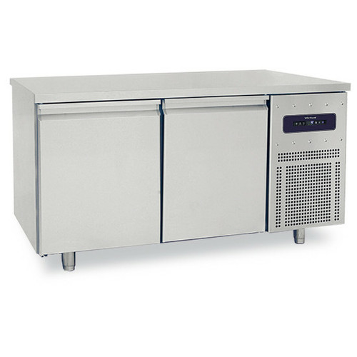 VIRTUS GROUP - Table réfrigérée pâtisserie 2 portes 600x400 mm et plan de travail en inox - Virtus VIRTUS GROUP  - Réfrigérateur américain