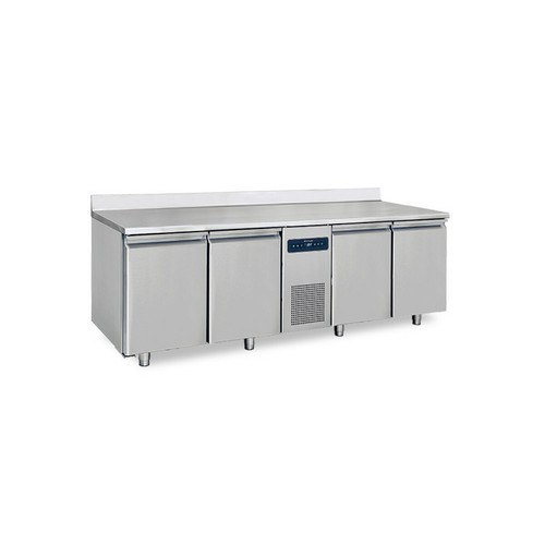 VIRTUS GROUP - Table congélateur avec 4 portes GN 1/1 et dosseret, -10°/-20°C- Virtus VIRTUS GROUP  - Refrigerateur americain 4 portes
