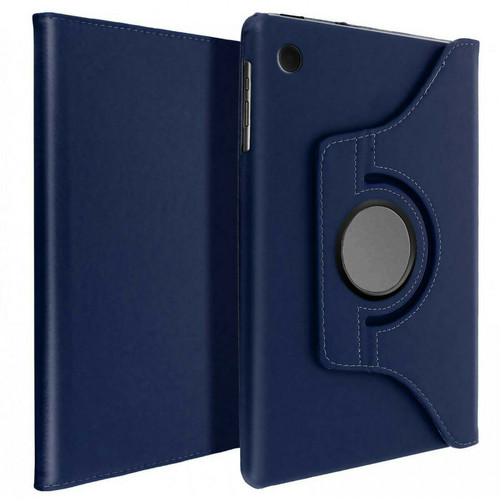 Visiodirect - Etui rotatif en simili cuir pour iPad Air 2 9.7" Bleu Marine -VISIODIRECT- Visiodirect  - Housse ipad air 2 cuir