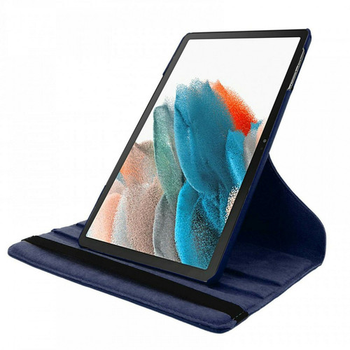 Visiodirect Etui rotatif en simili cuir pour Samsung Galaxy Tab 4 T530 T531 T533 T535 10.1 " Bleu Marine -VISIODIRECT-