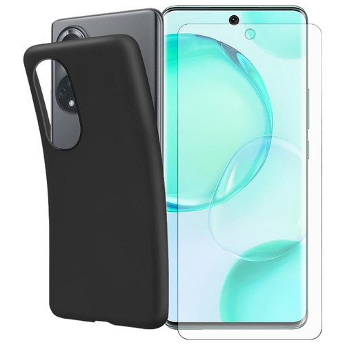 Visiodirect - Film protecteur verre trempé pour Huawei Nova 9 taille 6.57" + coque de protection noir - Accessoire Smartphone