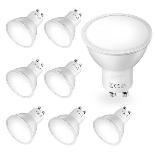 Visiodirect - Lot de 8 Ampoules LED GU10 Spot 3W Spotlight Blanc Froid 16 LED Etanche IP20 120° 50x55mm - Visiodirect - Visiodirect  - Electricité