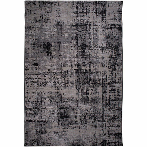 Vivaraise - Tapis en polypropylène noir Catania 170 x 120 cm. Vivaraise - Marchand Jardindeco