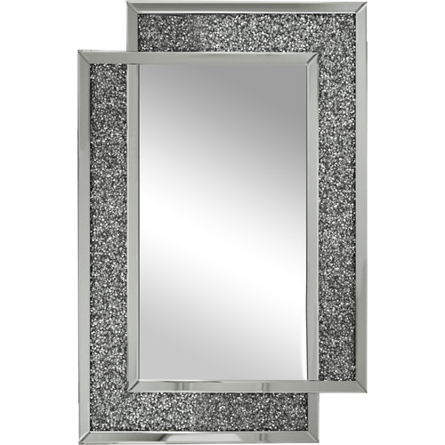 Vivenla - Miroir argenté design effet 3D 80 x 120 cm collection Lustosa Vivenla - miroir cuivre Miroirs