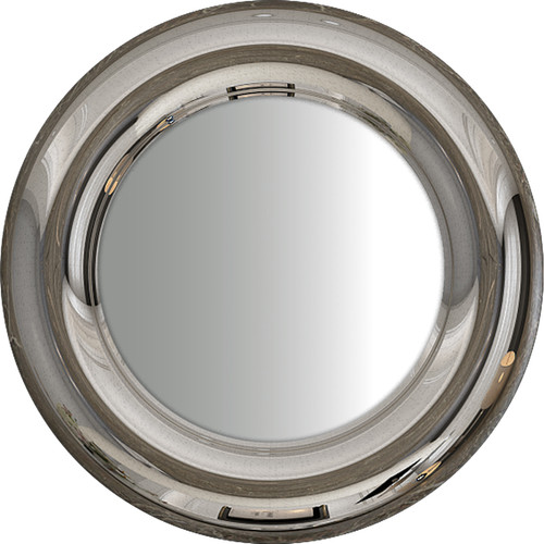 Vivenla - Miroir design en acier coloris argenté et gris  collection PANAMERA  L. 90 x P. 4 x H. 90 cm Vivenla  - Grand miroir design Miroirs