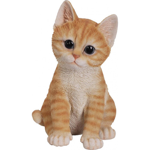 Vivid Arts - Chaton en résine 20 cm Kitten roux. Vivid Arts  - Petite déco d'exterieur Vivid Arts