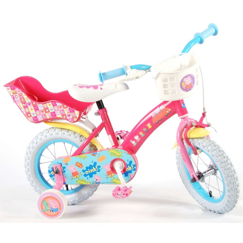 Volare - Vélo enfants Peppa Pig 12 pouces Rose Volare  - Marchand Mplusl