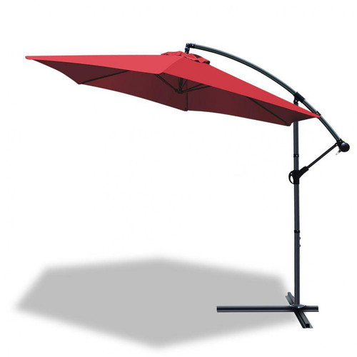 Vounot - Parasol deporte 3M Rouge fonce avec housse de protection Vounot  - Toile de parasol deporte