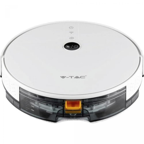 Vtac - 8649 Aspirateur Robot 28W 0.35L Télécommande Sans Sac Acier Blanc Vtac  - Vtac