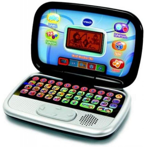 Vtech - mini ordinateur portable avec 20 activités pour enfant Genius Kid noir gris - Accessoire enfant Vtech