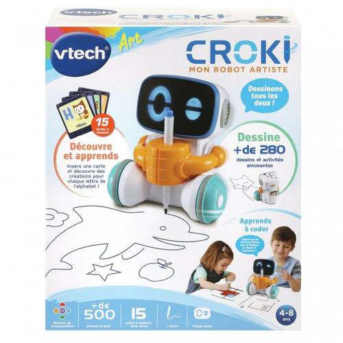 Vtech - Croki, mon robot artiste pour apprendre a coder - Robotique