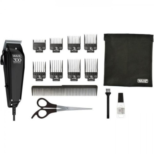Wahl - Tondeuse a Cheveux  Home Pro 300 - WAHL 20102.0460 - Kit 15 pieces - 8 guides de coupe 3 mm a 25 mm - Filaire Wahl  - Rasage Homme Epilation & rasage