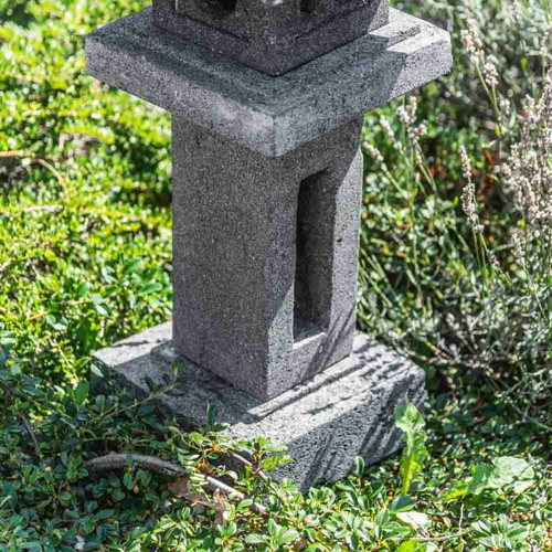 Lampes à poser Lanterne japonaise pagode en pierre de lave 70 cm