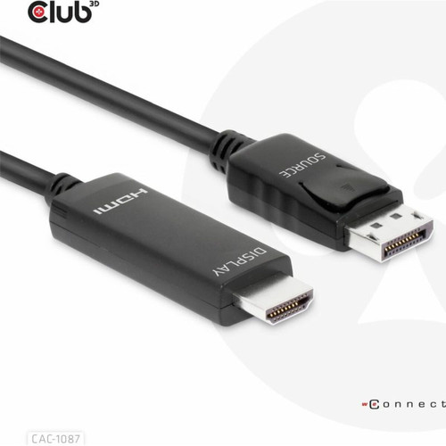 Câble antenne Warner Bros Club 3D DisplayPort 1.4 auf HDMI 4K 120Hz oder 8K 60Hz HDR10 Kabel 3m St./St.