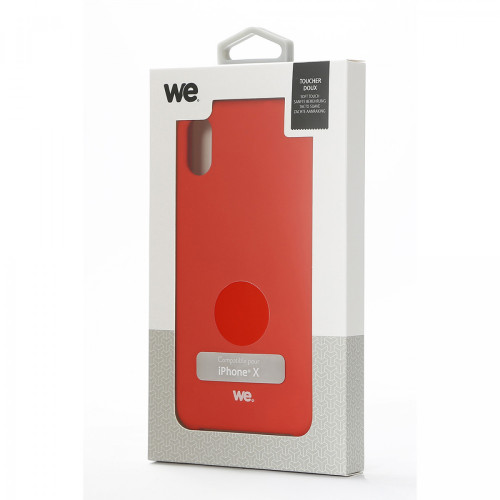We - Coque Silicone rigide - iPhone XR - Rouge We  - Accessoire Smartphone