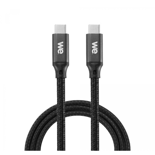 We - WE Câble USB C vers USB C Charge Rapide 3A 60W Câble USB Type C USB 3.2 gen 1 Nylon Tressé Ultra Résistant Longueur 1M We  - Câble antenne