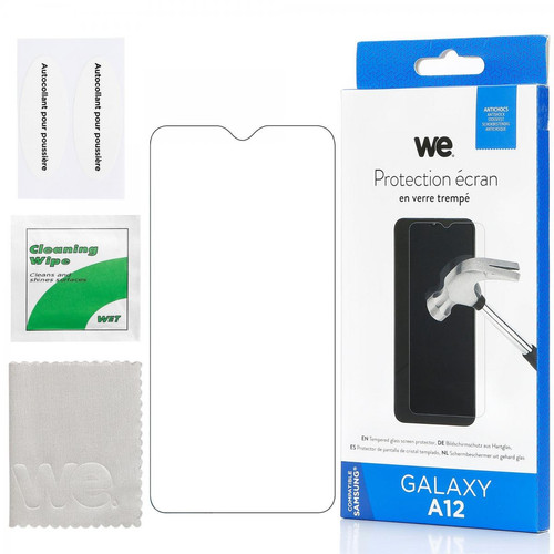 We - WE Verre Trempé pour Samsung Galaxy A12/A32 5G - Film Protection écran Anti-Rayures - Antibulles d'air Ultra Résistant - Protection écran tablette