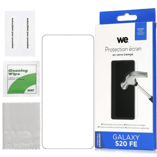 We - WE Verre Trempé pour Samsung Galaxy S20 FE - Film Protection écran Anti-Rayures - Anti-Bulles d'air Ultra Résistant We   - Protection écran tablette