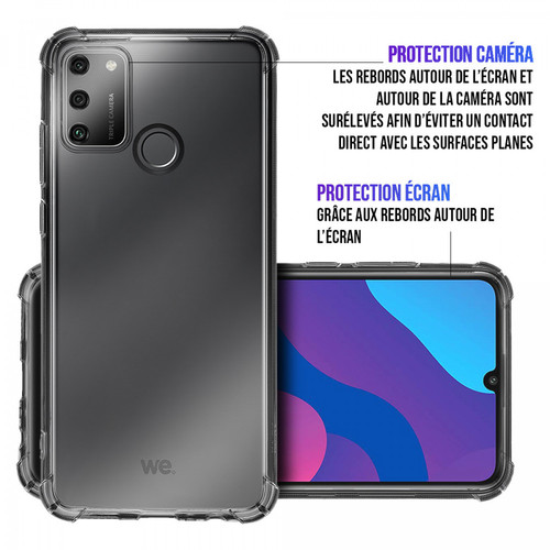 We WE Coque de protection transparente pour smartphone Samsung Galaxy A31 Fabriqué en TPU. Ultra résistant Apparence du téléphone conservée.