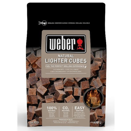 Weber - Boîte de 48 cubes allumes feu naturels - 17612 - WEBER Weber  - Allume barbecue