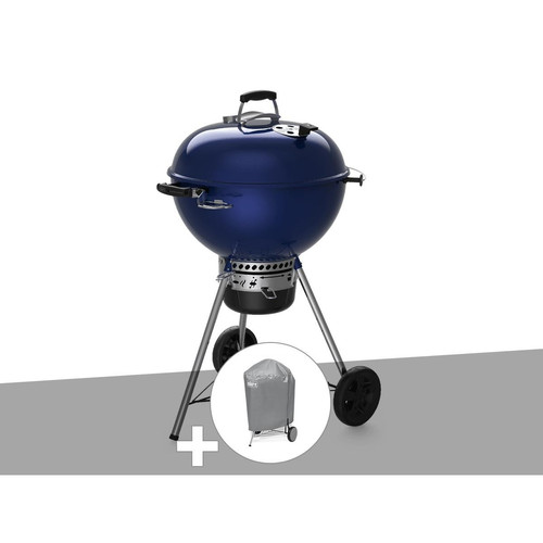 Weber - Barbecue à charbon Weber Master/Touch GBS C/5750 57 cm Deep Ocean Blue avec housse - Barbecues charbon de bois