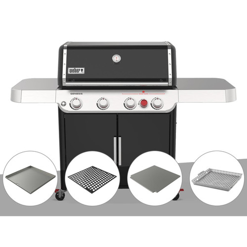 Weber - Barbecue à gaz Weber Genesis E/425S avec 4 accessoires Crafted - Weber