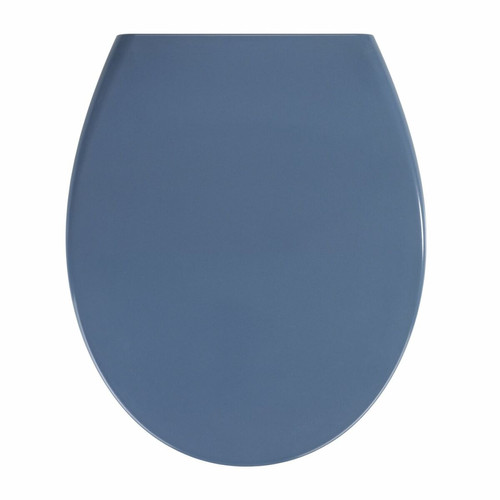 Wenko - Abattant WC Samos - Abaissement automatique - Duroplastique - Bleu foncé Wenko  - Abattant  WC Standard