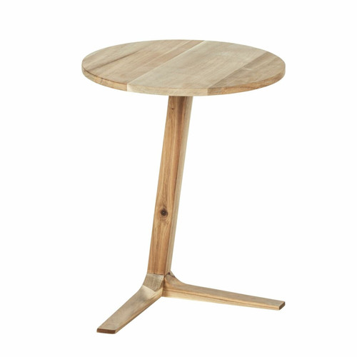 Wenko - Table d'appoint ronde Acina en bois d'Acacia Wenko  - Table ronde design