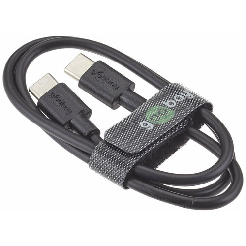 Wentronic Wentronic goobay - USB-Kabel - USB-C (M) bis USB-C (M) - USB2.0 3 A - 0,5m - Schwarz (66316)