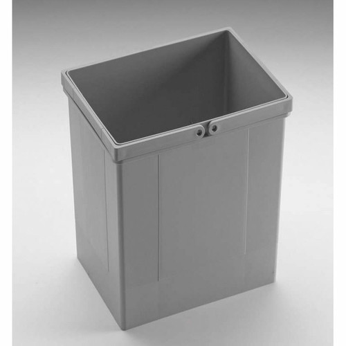 Wesco Seau pour poubelle avec double poignée - Contenance : 11 L - Décor : Gris - Hauteur : 295 mm - Largeur : 152 mm - Longueur : 304 mm - WESCO