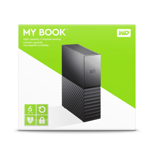 Western Digital Disque Dur Externe WD My Book New 6 To Noir