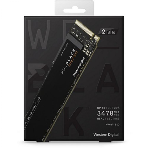 Western Digital - BLACK SN750 NVMe HT 2TO - Disque SSD Western Digital