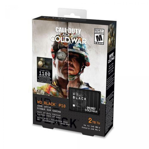 Western Digital - Disque dur externe gaming Western Digital WD Black P10 Edition Call of Duty 2 To Noir - Western Digital