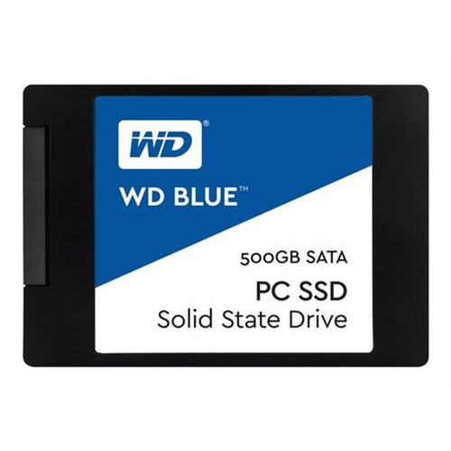 Western Digital - SSD interne Western Digital Sandisk 3D NAND 500 Go Noir et bleu - Disque SSD Western Digital