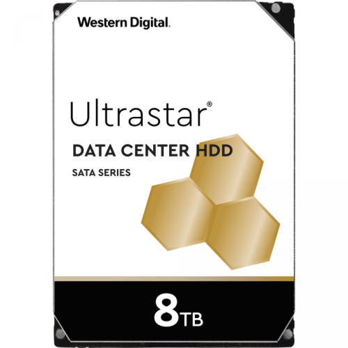 Western Digital - Ultrastar DC HC320 Disque Dur HDD Interne 8000Go 3.5" SATA 6Go/s Noir - Disque Dur interne 8 to