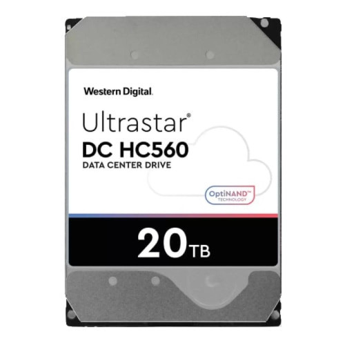 Western Digital - Ultrastar DH HC560 Disque Dur Interne 20To HDD 3.5'' 7200RPM SATA Argent - Western Digital