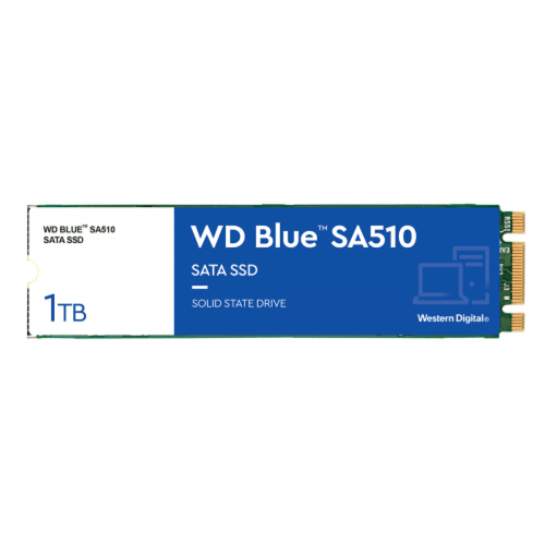 Western Digital - WD Blue SA510 Disque Dur SSD Interne 1000Go 560Mo/s M.2 SATA III Bleu - SSD Interne