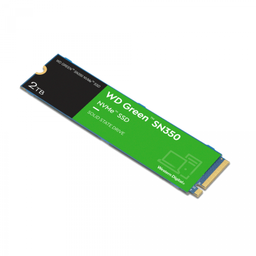 SSD Interne WD Green SN350 Disque Dur SSD Interne 2To M.2 NVMe PCIe 3200Mo/s Vert