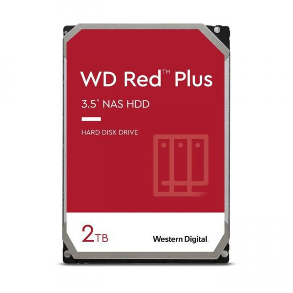 Disque Dur interne Western Digital WD Red™ Plus - Disque dur Interne NAS - 2To - 5400 tr/min - 3.5 (WD20EFZX)