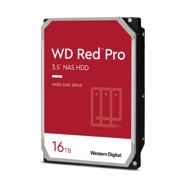 Disque Dur externe Western Digital WD Red Pro Disque Dur HDD Externe 16To 3.5" NAS SATA 1.5Go/s 7200tr/min Argent