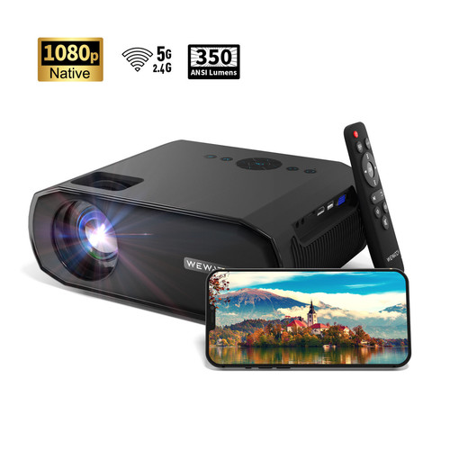 WEWATCH - Vidéoprojecteur Portable V50 Pro - 350 ANSI Lumens - FHD 1080P WEWATCH  - Vidéoprojecteur