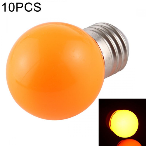 Ampoules LED Wewoo 10 PCS 2W E27 2835 SMD décoration de la maison ampoules LEDAC 220V lumière orange