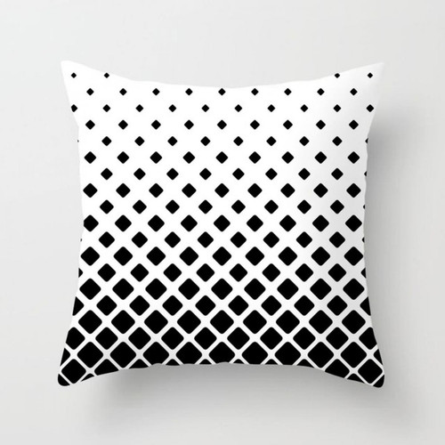 Wewoo - 2 PCS noir et blanc taies d'oreiller décoratif abstrait géométrique simple et moderne Polyester Throw Taie 13 Wewoo  - Coussin noir et blanc