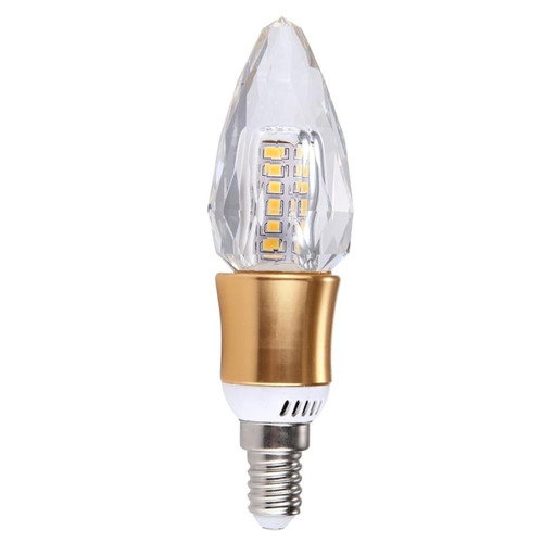 Ampoules LED Ampoule blanc [86-265V] E14 5W 40 LEDs SMD 2835 K5 Cristal + Céramique Économie d'énergie Maïs Chaud