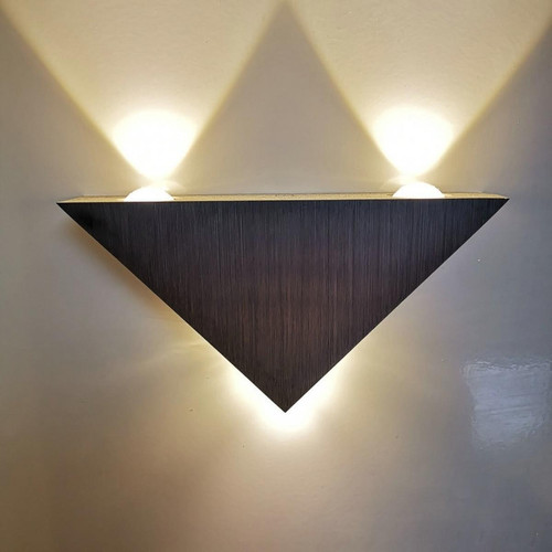 Wewoo - Applique murale LED 3W Aluminium Triangle Maison Eclairage Intérieur Décoration Extérieure LumièreAC 85-265V Blanc Chaud Wewoo  - Ampoules